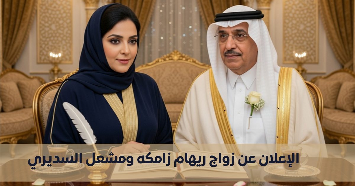 السعودية: زواج ريهام زامكه ومشعل السديري
