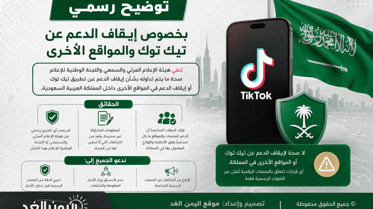 ايقاف خاصية الدعم في بثوث التيك توك والتطبيقات الأخرى في السعودية ما صحة الأخبار