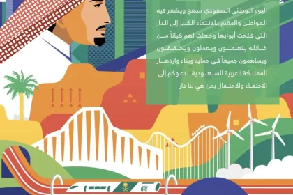 صور شعار اليوم الوطني 91 هوية اليوم الوطني 1443 هي لنا دار