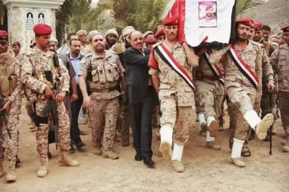 تشييع جنازة محمد صالح الأحمر بعد مقتله