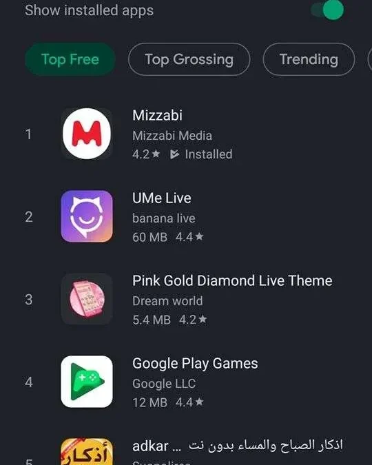 تطبيق ميزابي اعلى تحميلات التطبيق خلال يومين