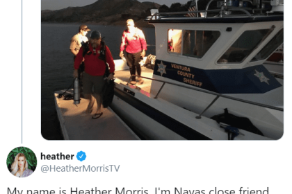 هيذر موريس تتساءل عن إمكانية الانضمام إلى جهود البحث عن نايا ريفيرا