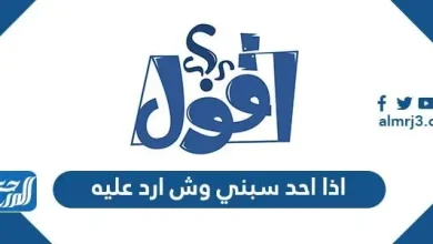 اذا احد سبني وش ارد عليه