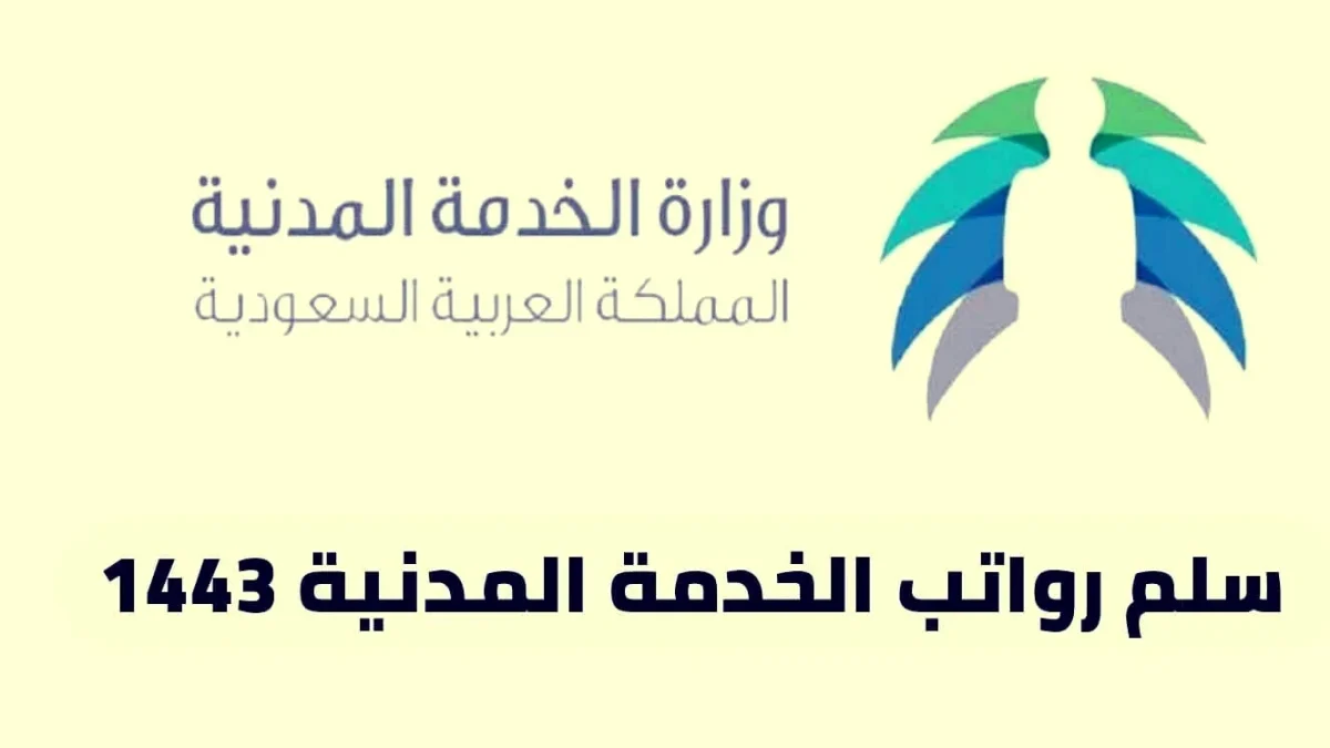 سلم رواتب الخدمة المدنية 1443
