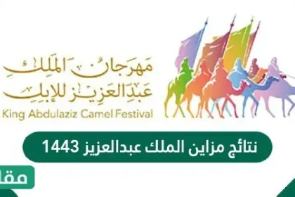 نتائج مزاين الملك عبدالعزيز 1443