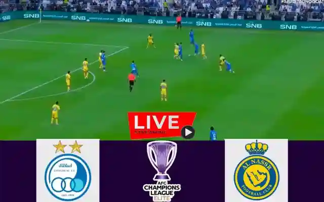 مباشر مباراة النصر ضد الإستقلال الأيراني أهداف مباراة النصر والاستقلال 0:0