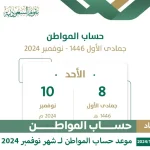 موعد صرف حساب المواطن لشهر جمادى الأول 1446 في السعودية: التفاصيل الكاملة