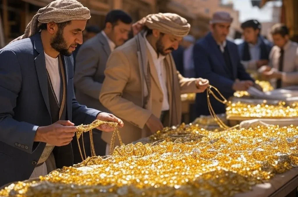 ارتفاع طفيف أسعار الذهب في اليمن 23 يناير 2025 صنعاء وكذلك عدن