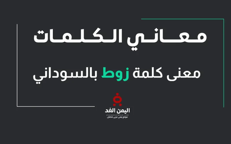 معنى كلمة زوط بالمعجم العربي معاني الكلمات السعودية – السودانية