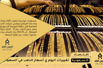 أسعار الذهب اليوم في السعودية 9 اغسطس 2025