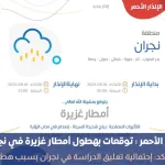 تعليق الدراسة في السعودية نجران