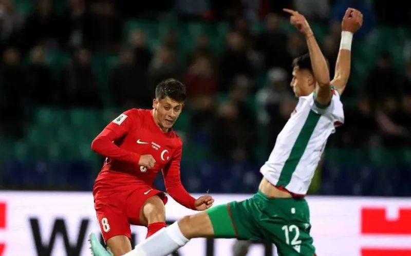 تركيا فوز على بلغاريا بنتيجة 2:0 في مباراة مواجهة كأس العالم
