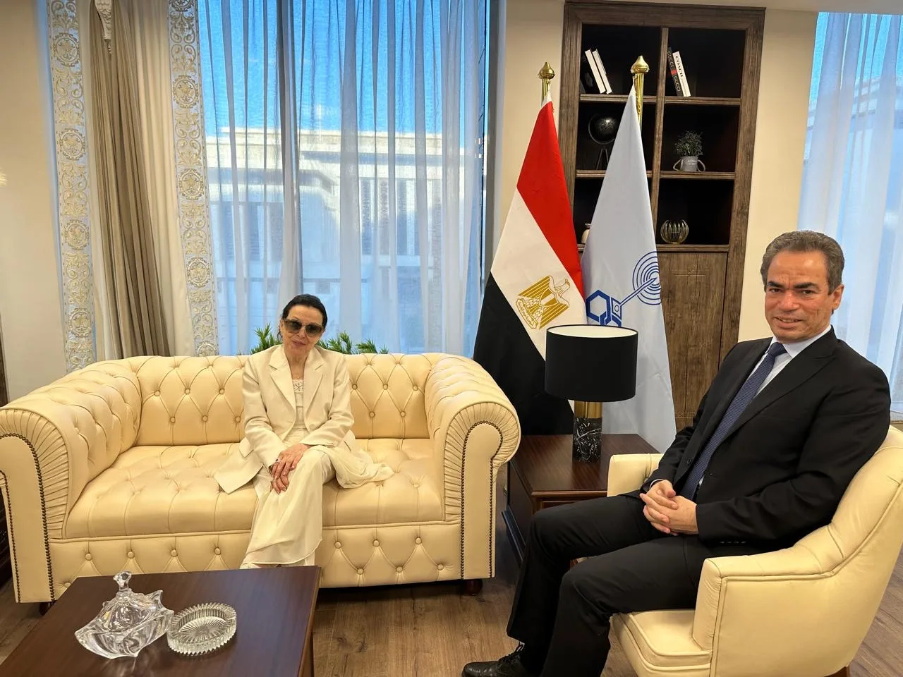 ظهور نجاة الصغيرة جديد في العاصمة الإدارية ظهور جديد ولافت لـ الفنانة نجاة الصغيرة