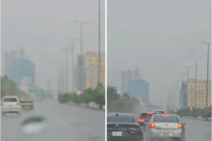 أمطار متوسطة إلى غزيرة في جدة حالة الطقس اليوم السعودية 9 ديسمبر 2025