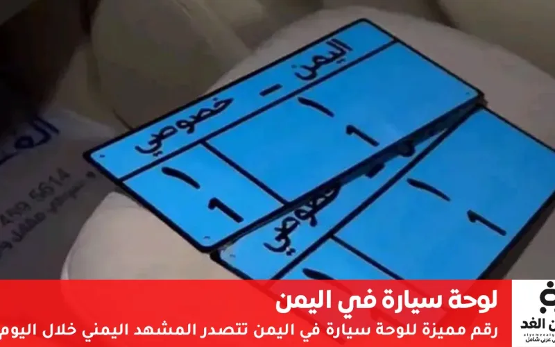 رقم لوحة سيارة يمنية تتصدر المشهد والسبب سعرها