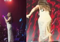 تعثر إليسا على المسرح