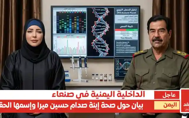 وزارة الداخلية في صنعاء تكشف هوية ميرا صدام حسين الحقيقية.. الاسم الكامل والجنسية