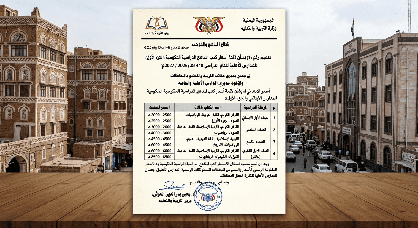 Average curriculum prices for educational schools أسعار المناهج الدراسية للمدارس الأهلية