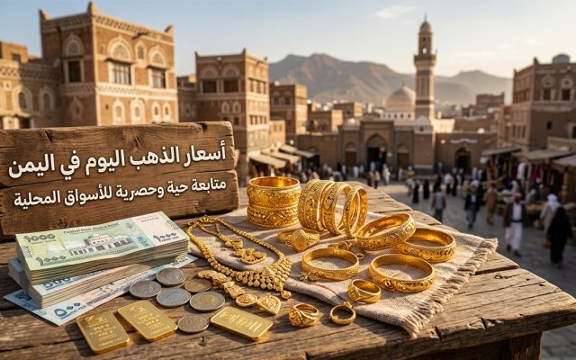 أسعار الذهب اليوم في اليمن الثلاثاء 30 يونيو 2026 — بيع وشراء صنعاء وعدن تحديث مستمر