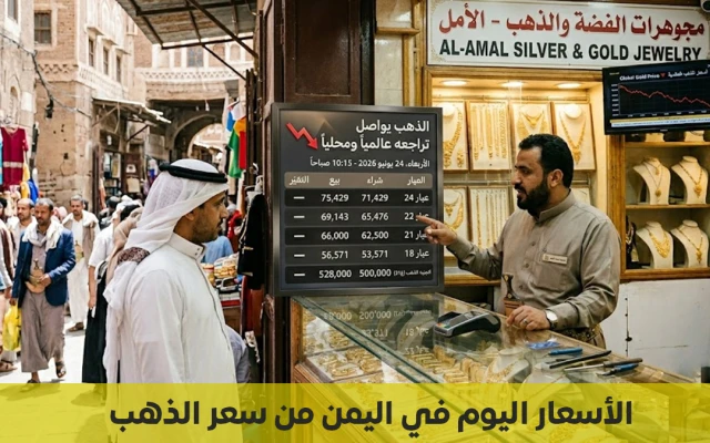 62,500 عيار 21 من أخر أسعار الذهب في اليمن وتحسن للذهب محلياً وعالمياً