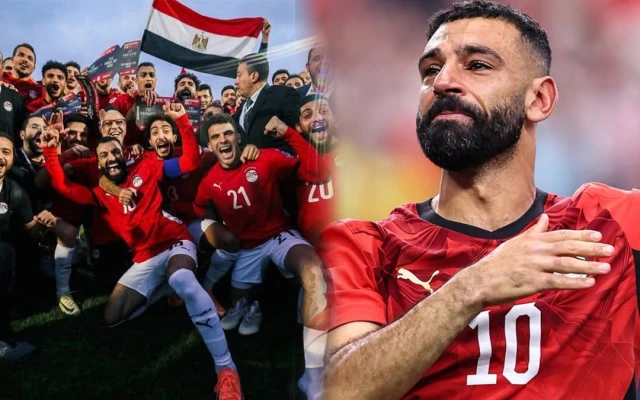 بُكاء محمد صلاح بعد تأهل مصر إلى 16 بعد فوزه على أستراليا بنتيجة 4-2