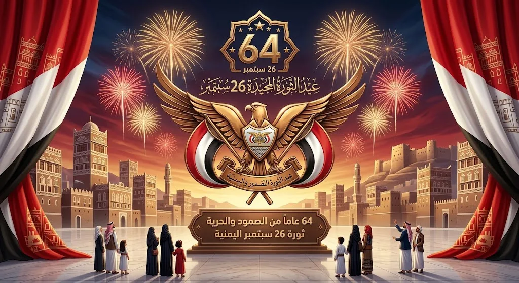 صور وتصاميم ثورة 26 سبتمبر للعيد الـ64 صور وتصاميم ثورة 26 سبتمبر للعيد الـ64